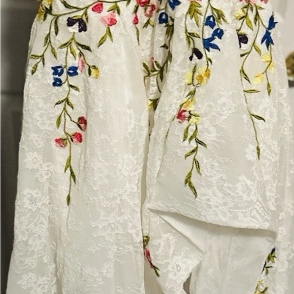 Floral Embroidered Lace Prom Dress - Picture 3 of 10